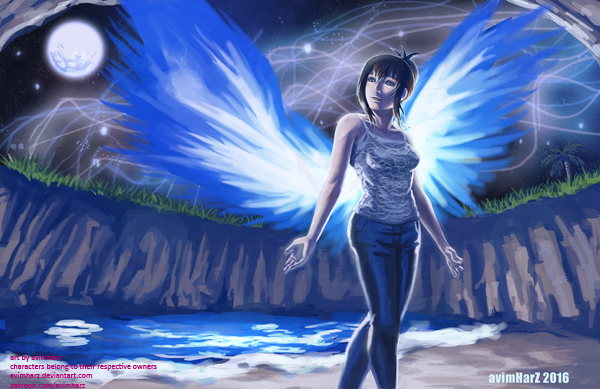 COMMISSION: Aurora by avimHarZ