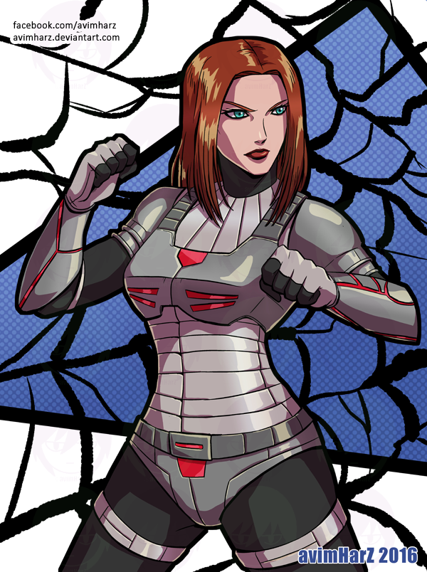 Commission: Black Widow by avimHarZ