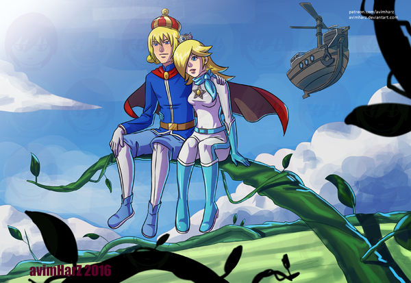 Commission: Rosalina and Helio 3 by avimHarZ