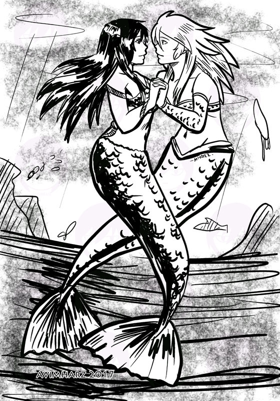 Quick Sketch: Mermaid Love