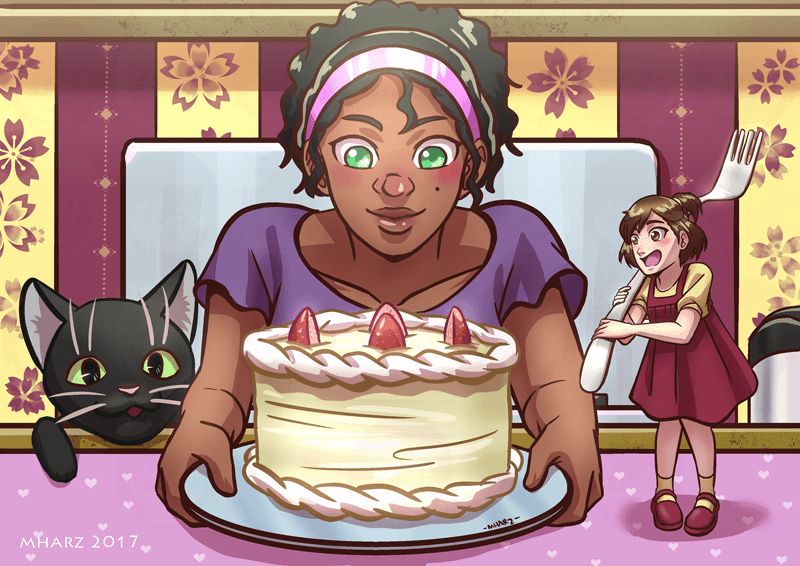 Commission - Kara, Naomi and Pancakes by avimHarZ