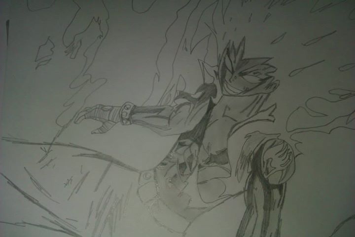 Gajeel - Shadow Iron Dragon Form Sketch