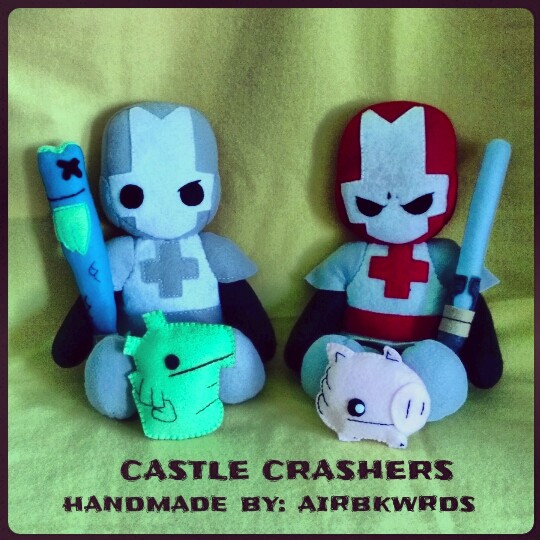 Castle Crashers animal orb plushies by SlaveRain on DeviantArt