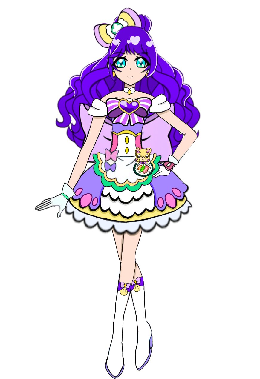 (Delicious Party Precure fan oc) Cure Fresh by jaribj on DeviantArt