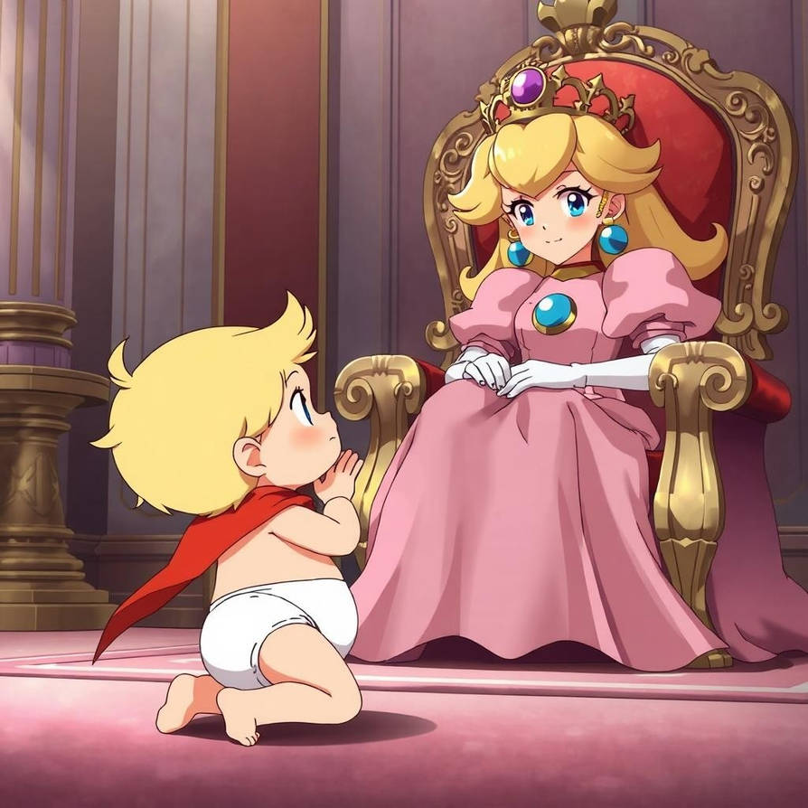 Princess Jacob Super Baby Jacob Bowing To Princess Peach by JacobLewis1954 on DeviantArt
