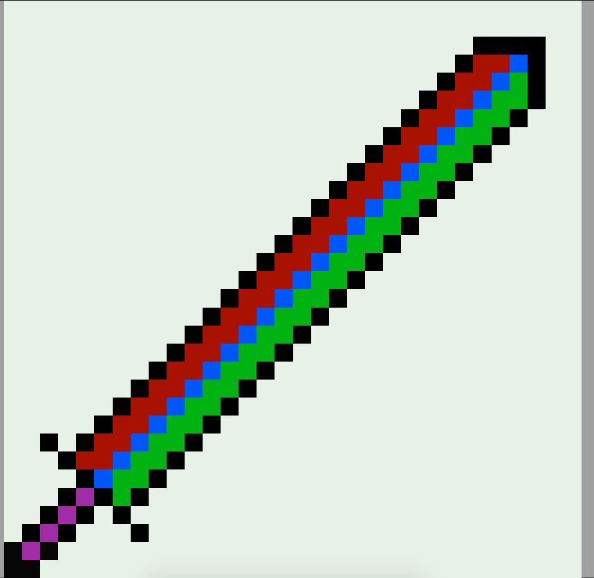 8 bit sword Rainbow Edge by ultimaxsauron on DeviantArt