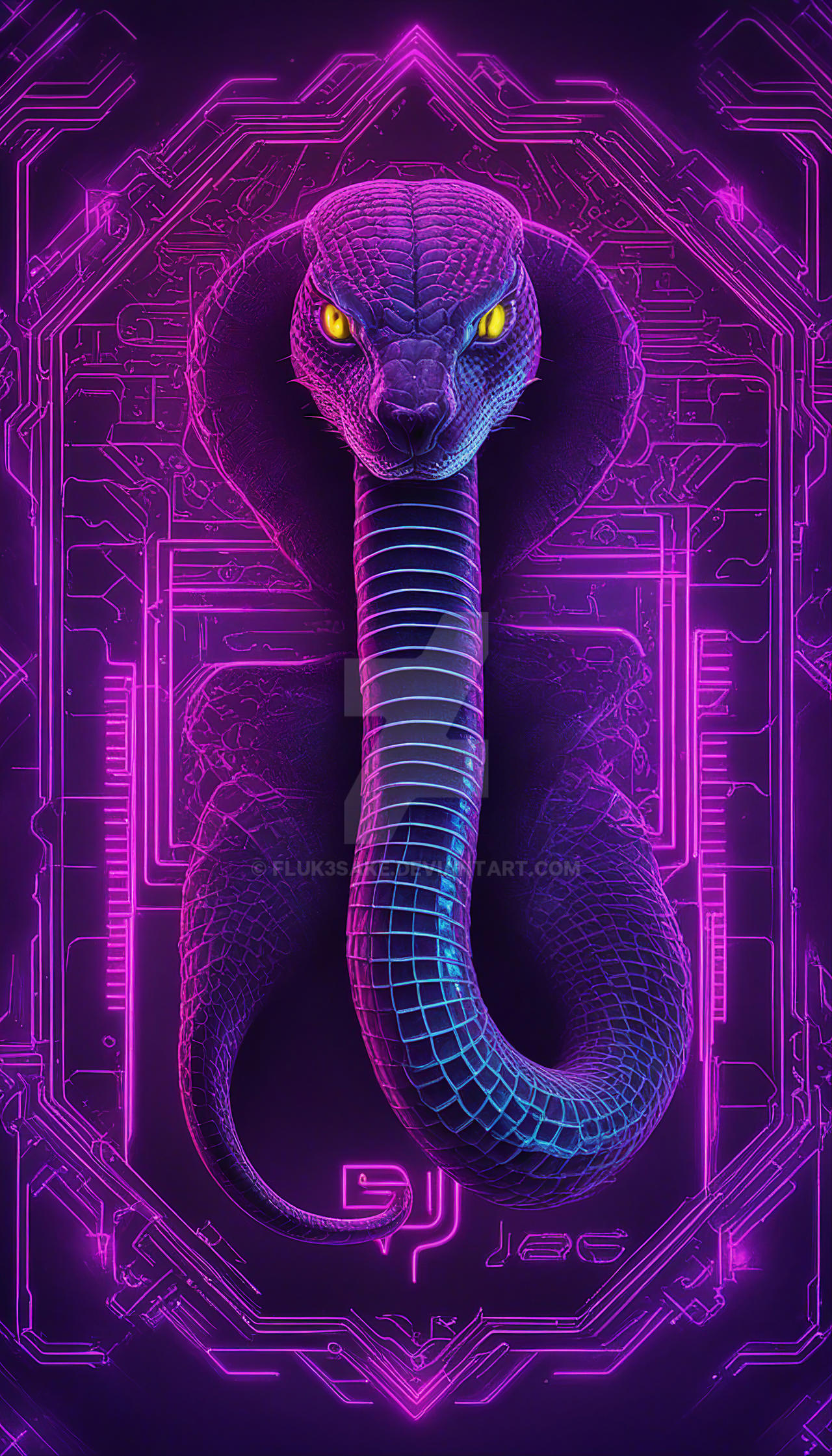 Neon Snake 8 by Fluk3Sake on DeviantArt