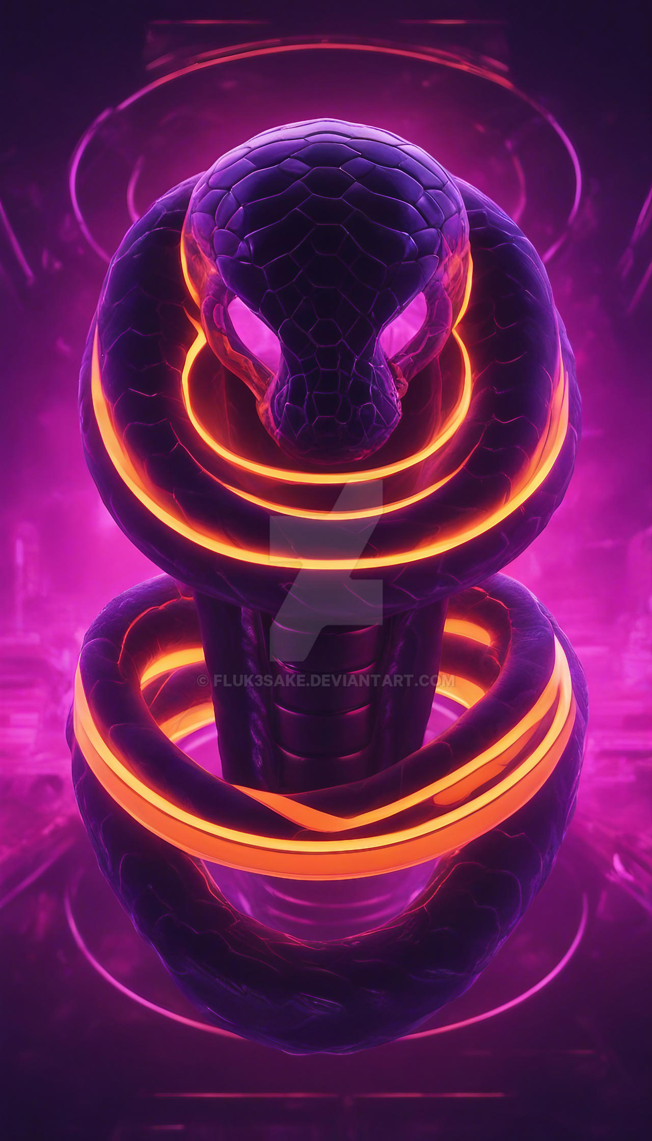 Neon Snake 12 by Fluk3Sake on DeviantArt