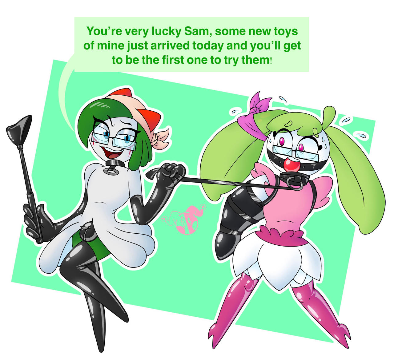 Zaki having fun with Sam part 2