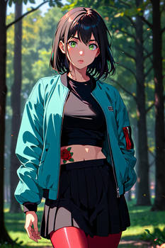 Anime Street Style in the Woods Collection