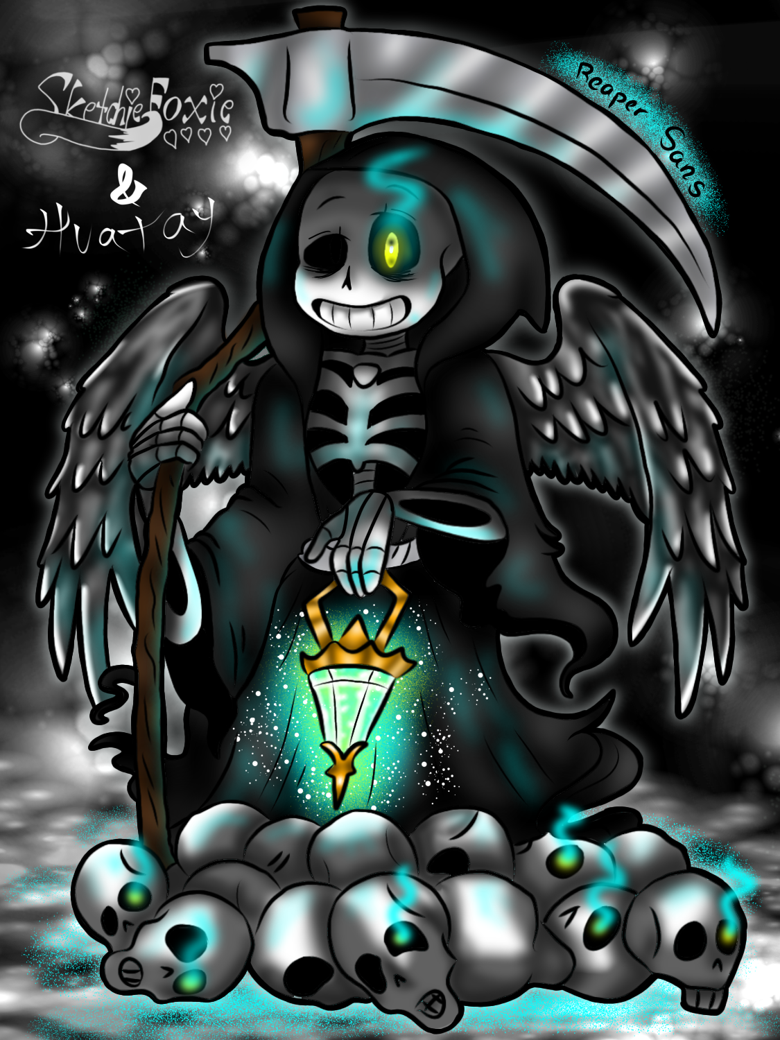 Reaper Sans - Reapertale (by BIfA) by BasedtrovertArtist on DeviantArt