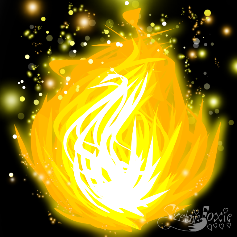 Golden flame test by SketchieFoxie on DeviantArt