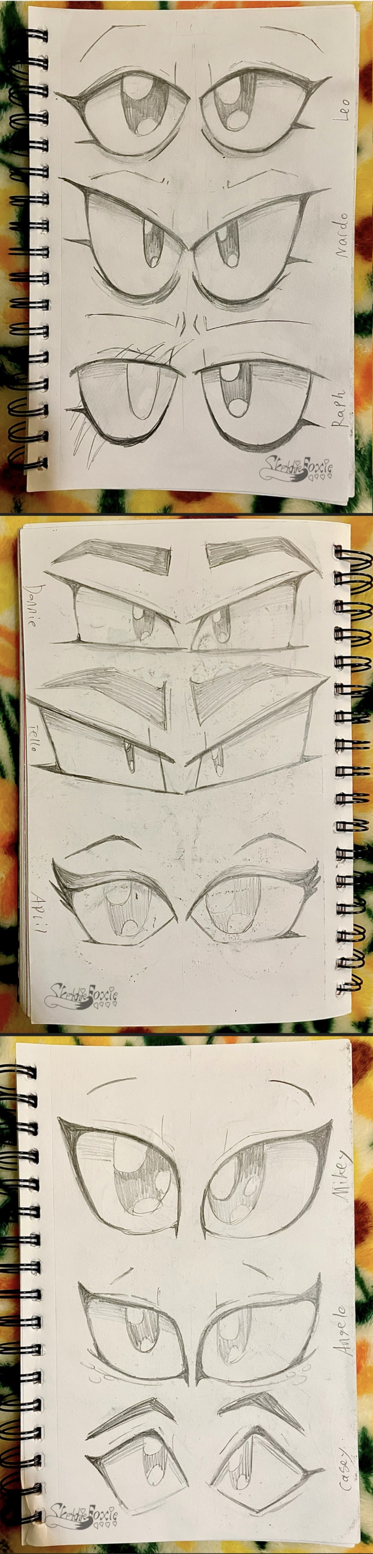 Eye references by SketchieFoxie on DeviantArt