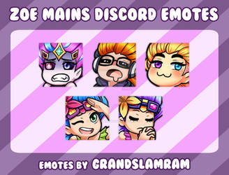 [Commission] Zoe emotes