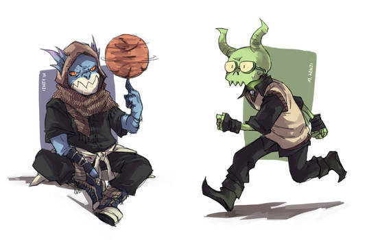 Dota Basketball characters