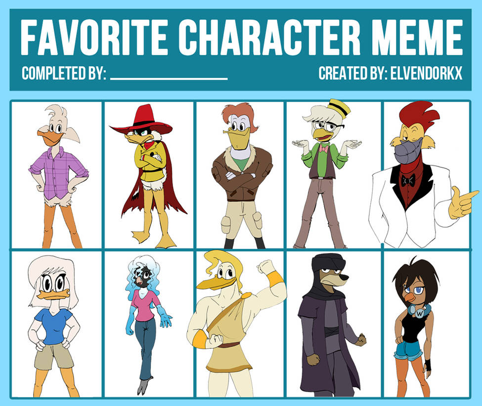 Characterization Meme 10 Character Meme Part 1 by Emilou1985 on DeviantArt