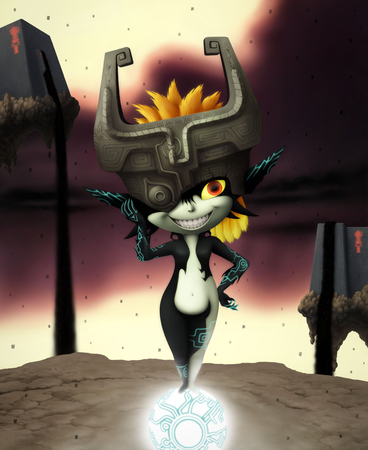 Midna Graphics Highly detailed Midna portrait. by SaturnDogArt on DeviantArt