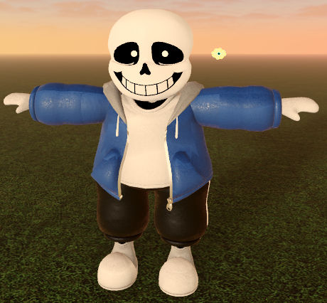 Sans model (available for purchase) by sP20402 on DeviantArt