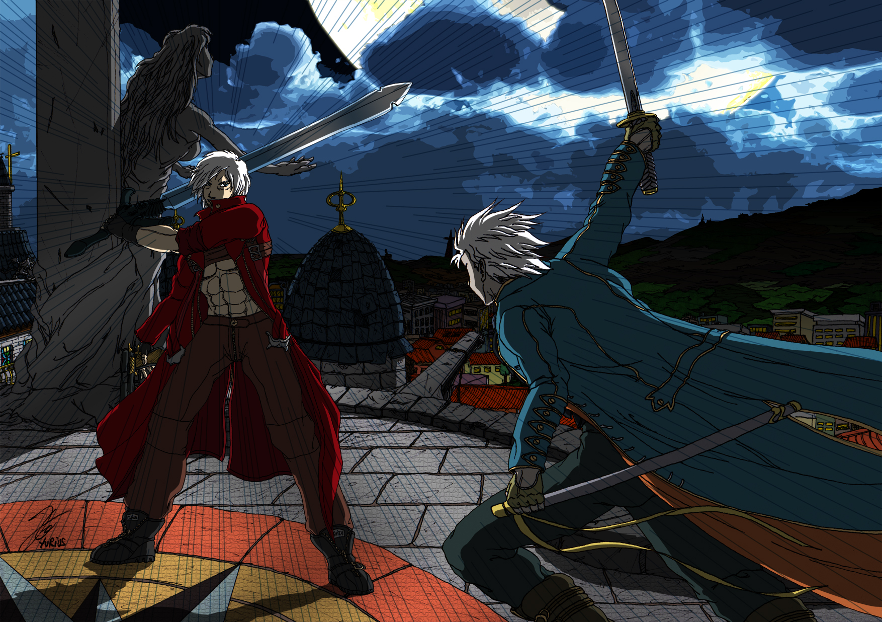 Vergil on Dante-DevilMayCry3 - DeviantArt