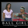 Funny side of ball girls