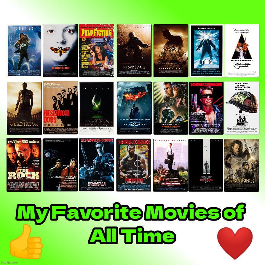 My Favourite Movies of All Time by LexingtonDeville on DeviantArt