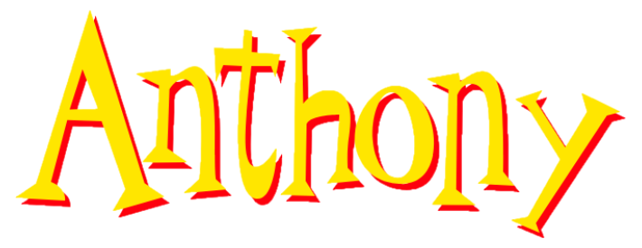 Anthony's Name by trevorshane on DeviantArt