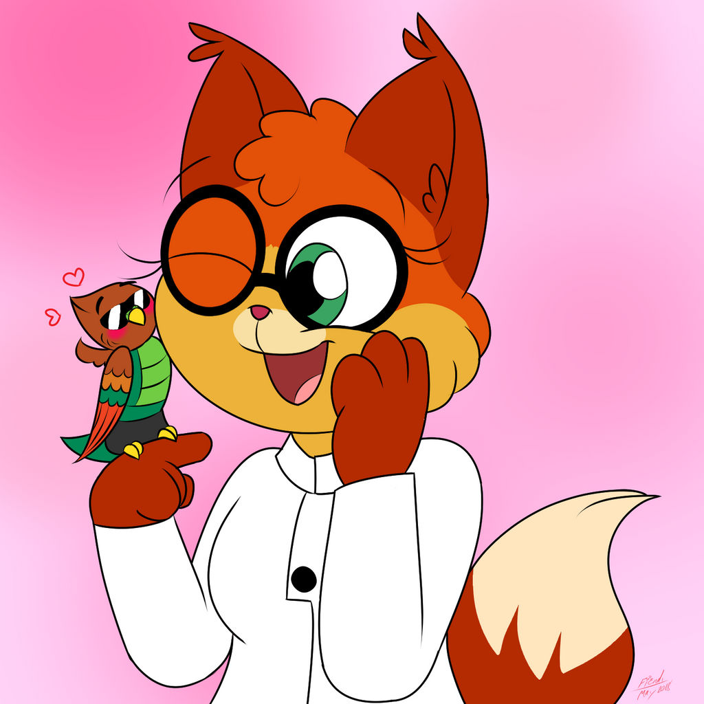 Dr. Fox Meets Birbodile by Fiendyneko on DeviantArt