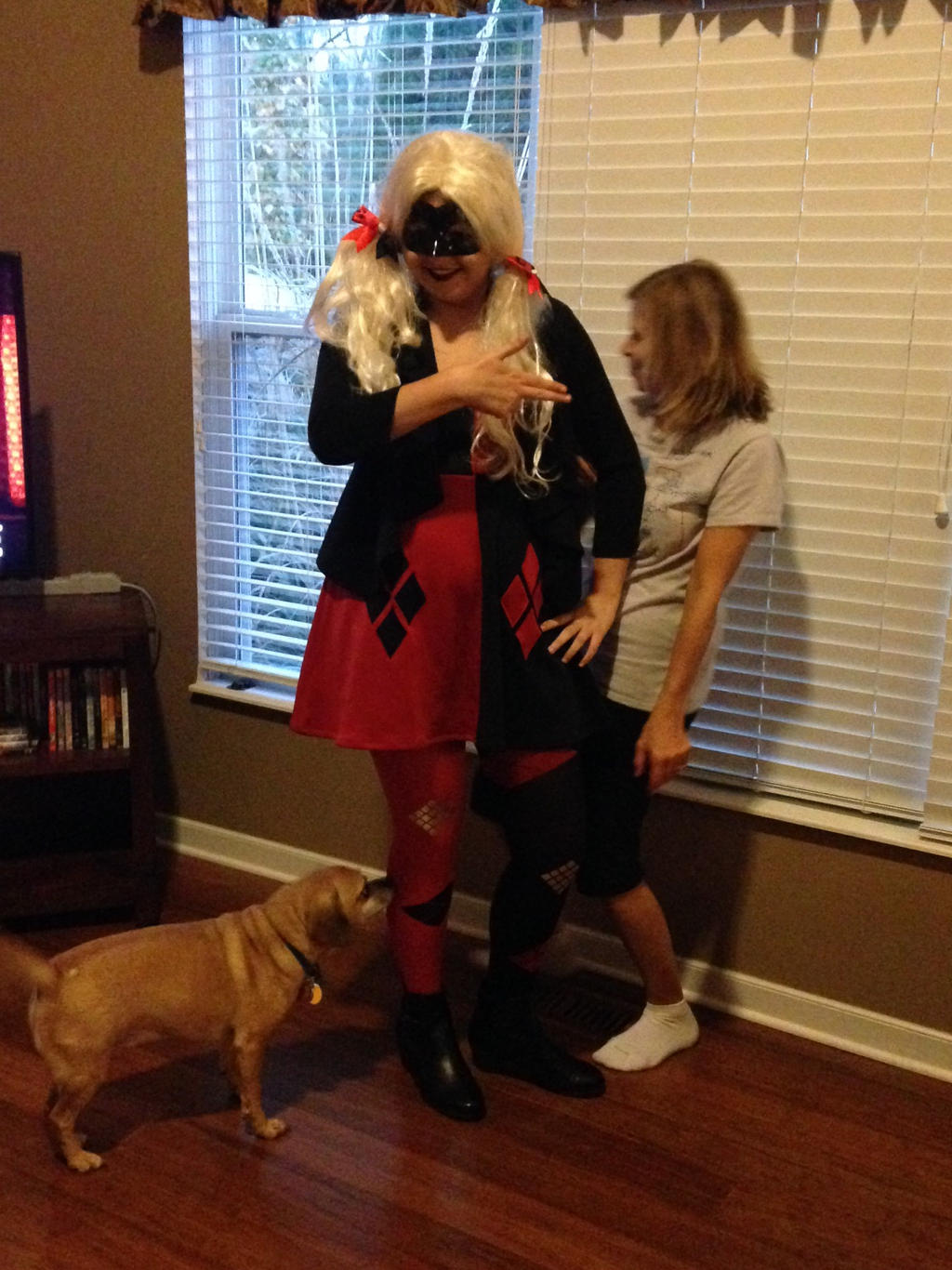 My Sister as Harley Quinn