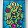 Elements of Harmony - stained-glass window