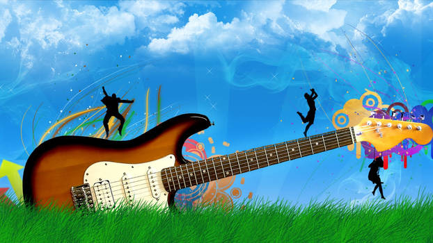 Guitar vector hd wallpaper