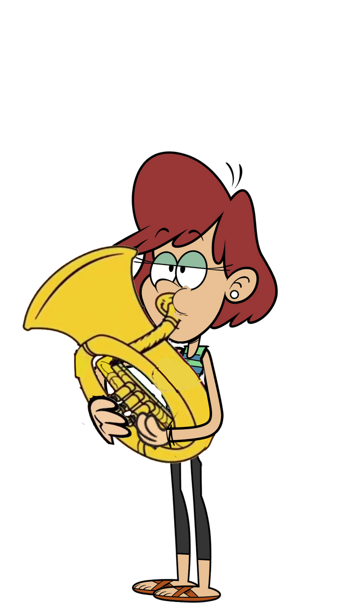 Becky playing a tuba by AWaluigiFanatic on DeviantArt