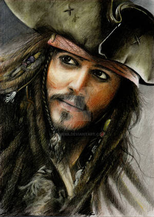 Jack Sparrow - Color pencils
