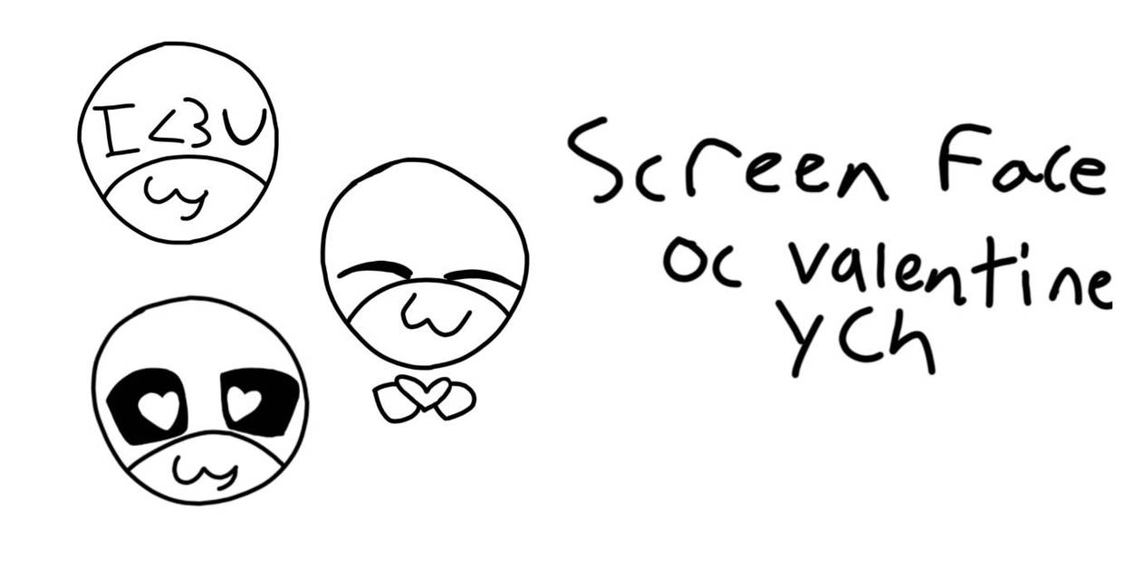 Screen faced oc YCH by Ry3Br3ad1234 on DeviantArt