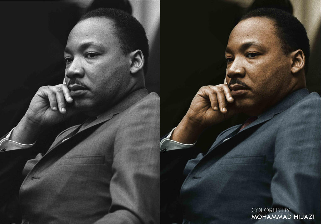 Mlk Rabbis Colorized Martin Luther Colorized ! by 7jazi on DeviantArt