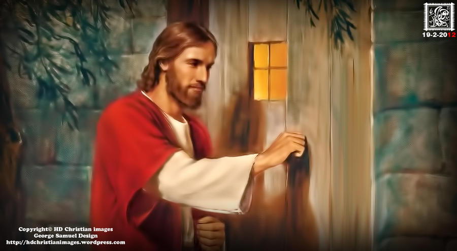 Christ Knocks On The Door By Hdchristianimages On Deviantart