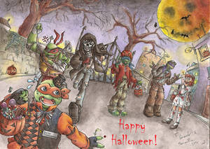 TMNT: Happy Halloween! by Samy-Consu