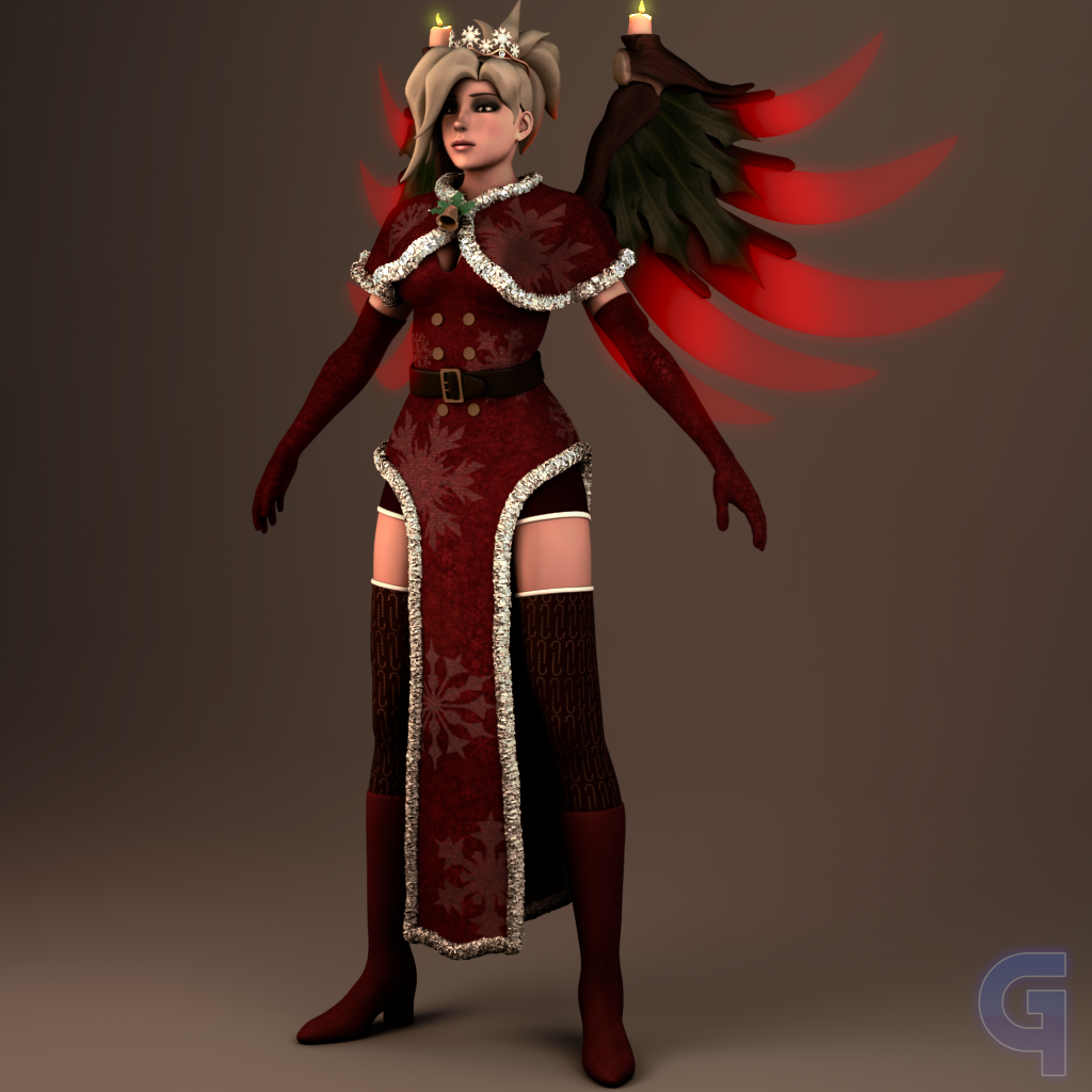 Holiday Mercy Render WIP