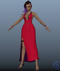 Sombra Masquerade Model WIP