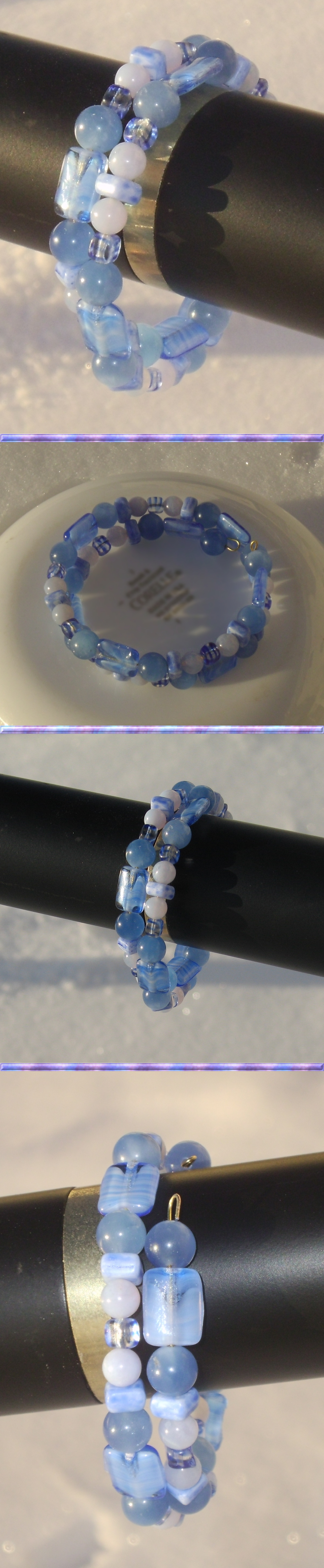 Blue Coil Bracelet