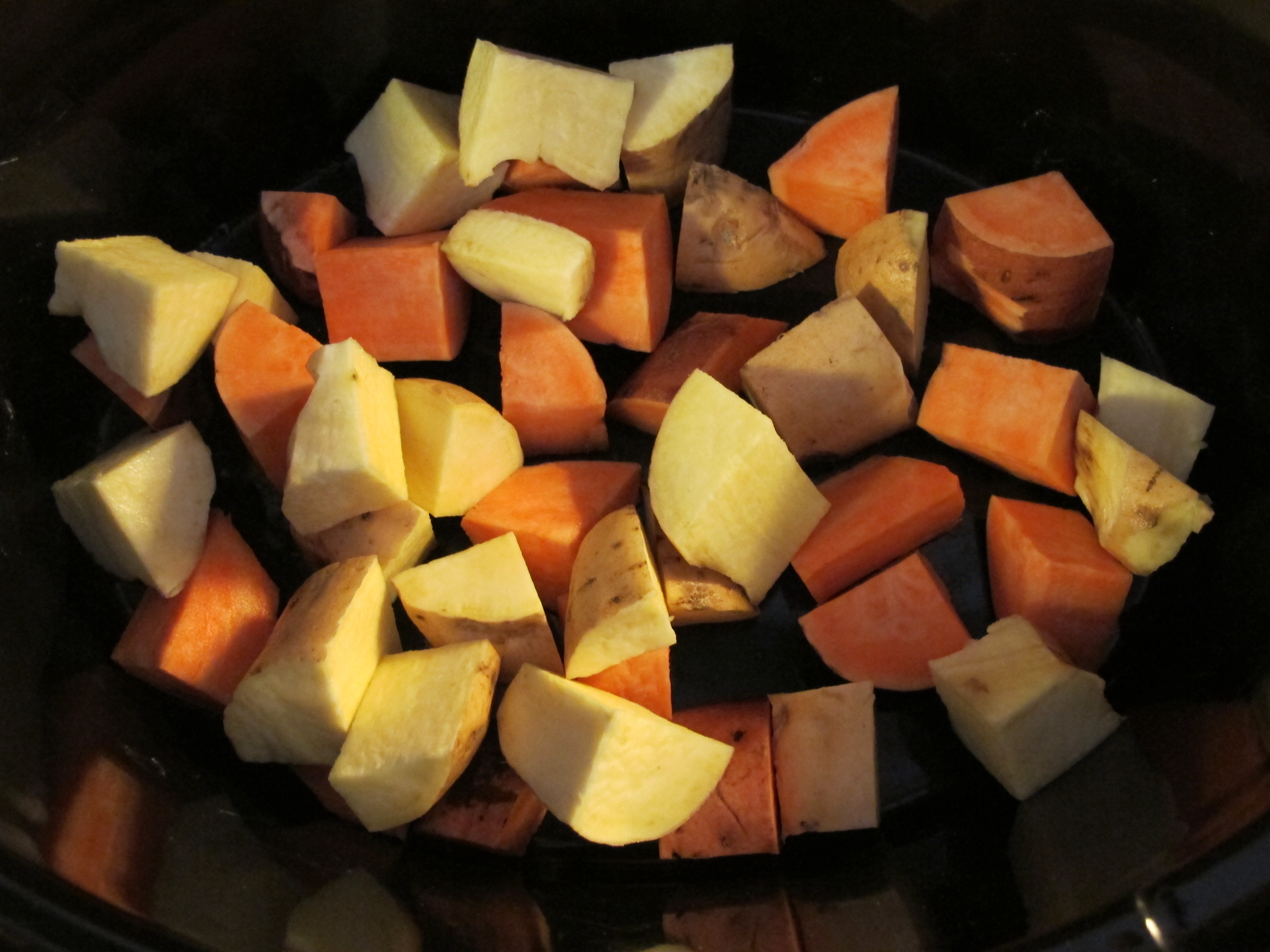 White and Orange Sweet Potatoes