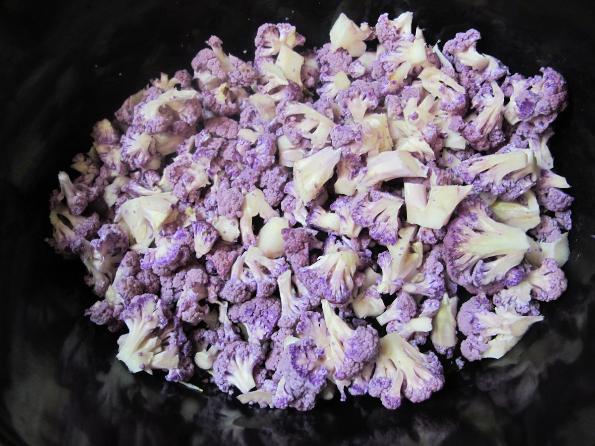 Chopped Purple Cauliflower