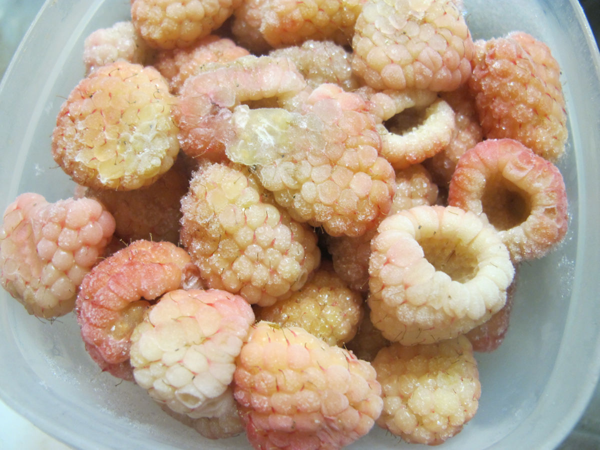 Frozen Gold Raspberries