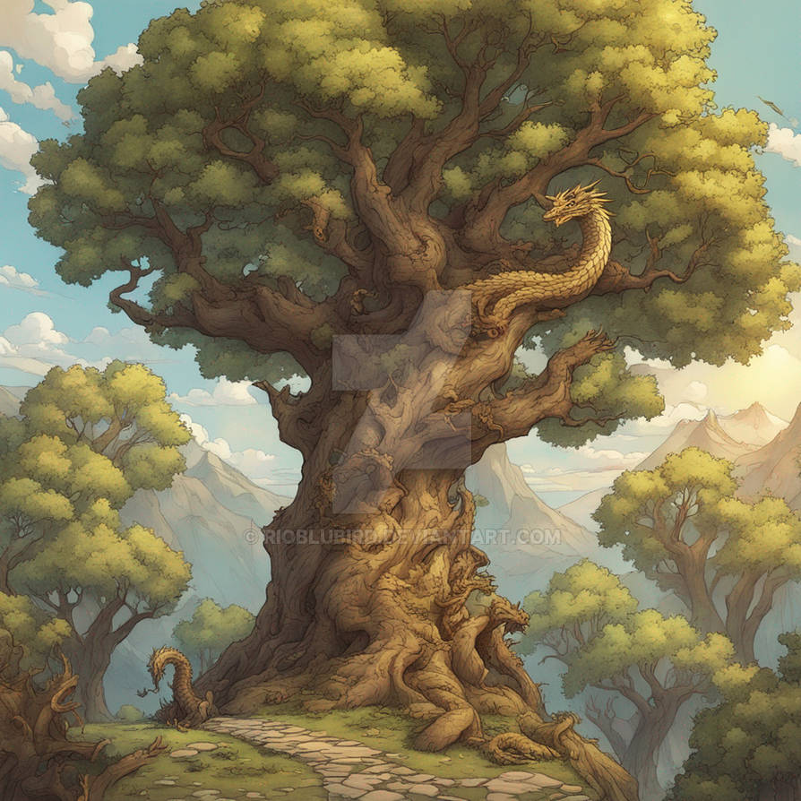 Best Dragon Riding Tree Dragon Tree Oak by RioBluBird on DeviantArt