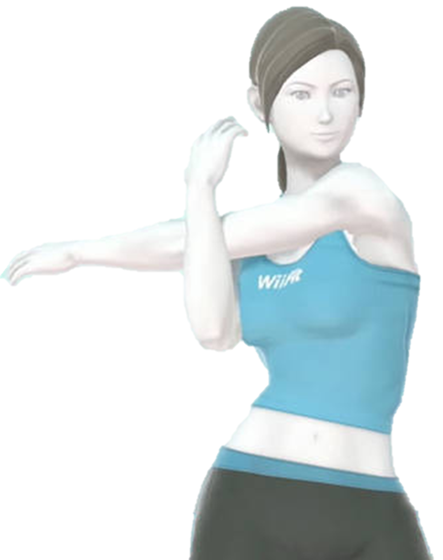 Wii Fit Trainer (Super Smash Bros Ultimate) (PNG) by nes2155884 on