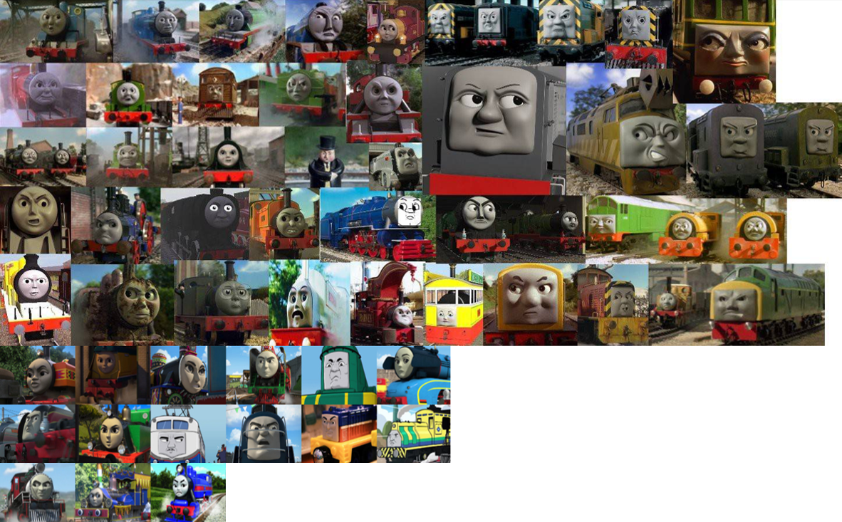 All Thomas characters angry by nes2155884 on DeviantArt