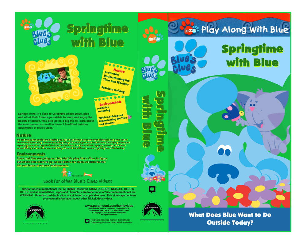 Springtime with Blue Homemade VHS Cover by PandaFan1999 on DeviantArt Springtime with Blue Homemade VHS Cover by PandaFan1999 on DeviantArt