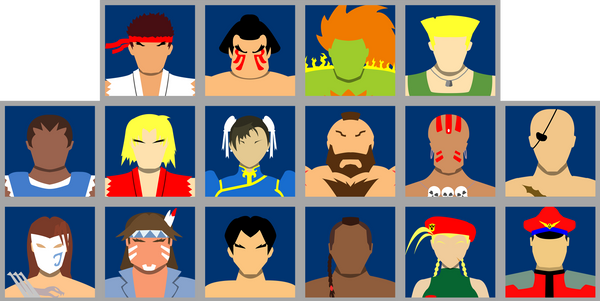 Select Your Character: SF2 The New Challengers by FGVectors on DeviantArt