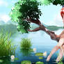 Girl on Lake