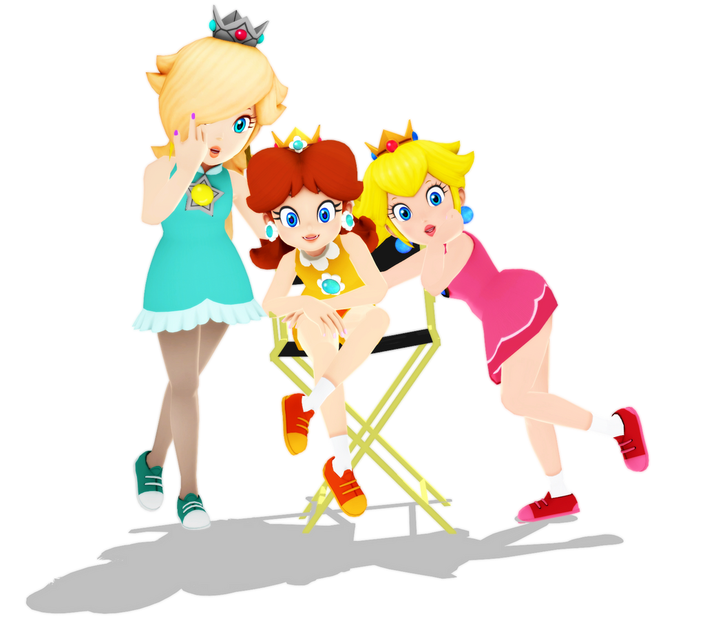 Peach, Daisy, and Rosalina in Gacha Life 2 by softmoonbow on DeviantArt