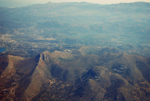 mountains from plane